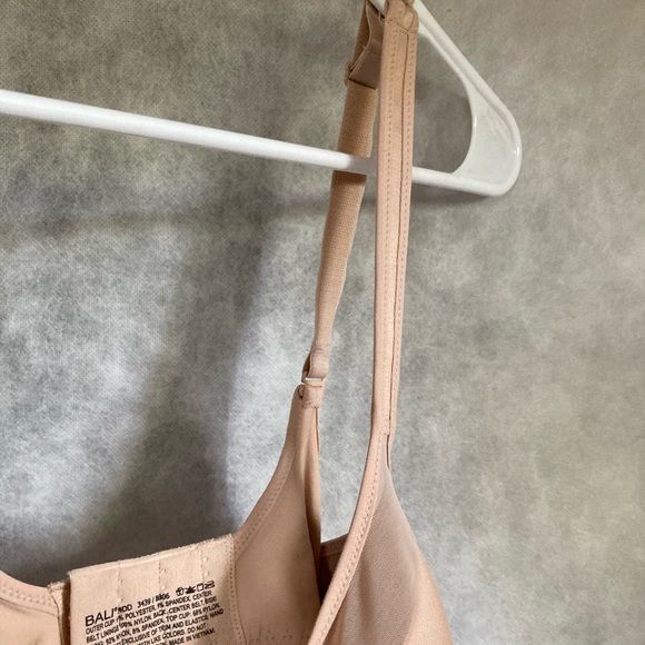 BALI One Smooth U Ultra Light Shaping Underwire Bra Nude Beige 34DD - Picture 12 of 16